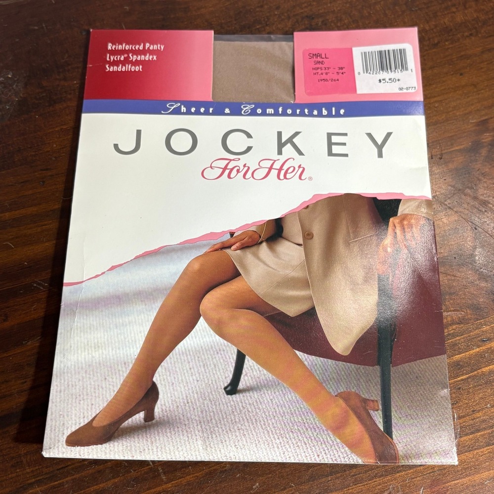 Jockey Pantyhose Womens Size Small Sand For Her Sheer Comfortable Sandalfootâ